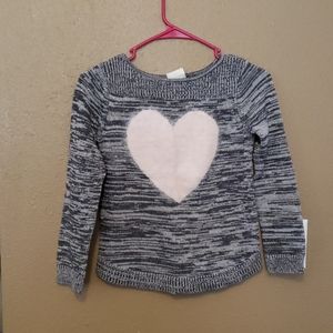 Heart design sweater